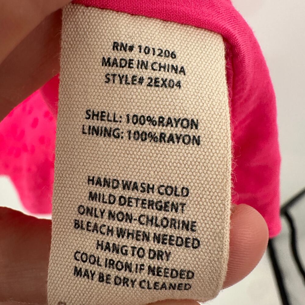 SOFT SURROUNDINGS Pink Dot Offshort Blouse Top // L - Picture 6 of 7